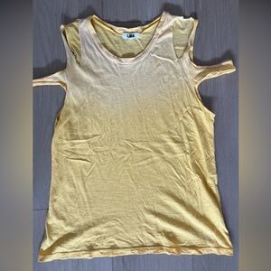 LNA yellow ombré tee
